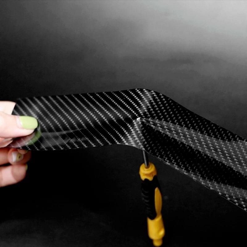 Băng Keo Nano Vân Carbon Phủ Bóng Acrylic Chống Xước Trầy Xe và Che khuyết điểm - Dày dẻo Cuộn 3 mét