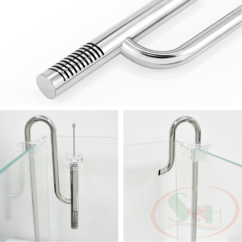 Bộ in out inox Week đầu váng xoay 12, 16 mm lọc thùng bể cá tép thủy sinh cảnh