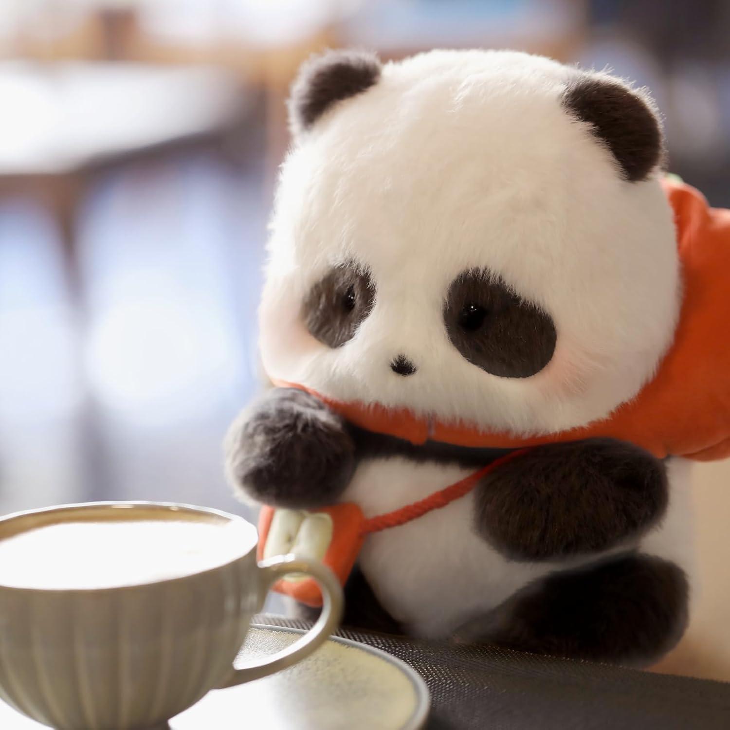 Đồ Chơi Thú Bông Panda Roll Apple Hat - 52Toys