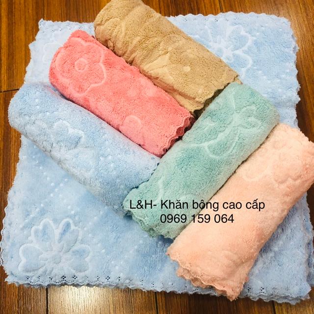 Khăn mặt lông cừu vuông cao cấp cho bé, kt 30x30cm