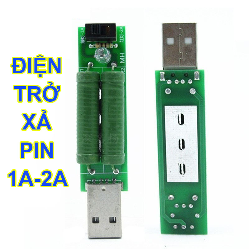 Điện trở xả pin 1A-2A cắm cổng USB