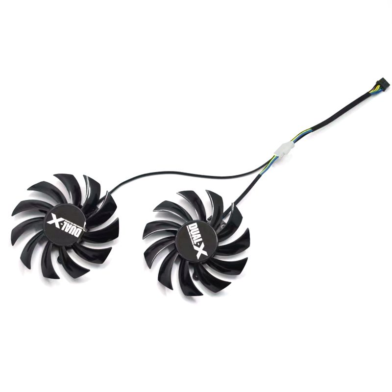 2PCS 75MM FD7010H12S 4PIN Dual-X HD7850 Cooler Fan Replace For Sapphire Dual-X HD7850 1G GDDR5 Sapphire HD 7850 2GB Cards Fans