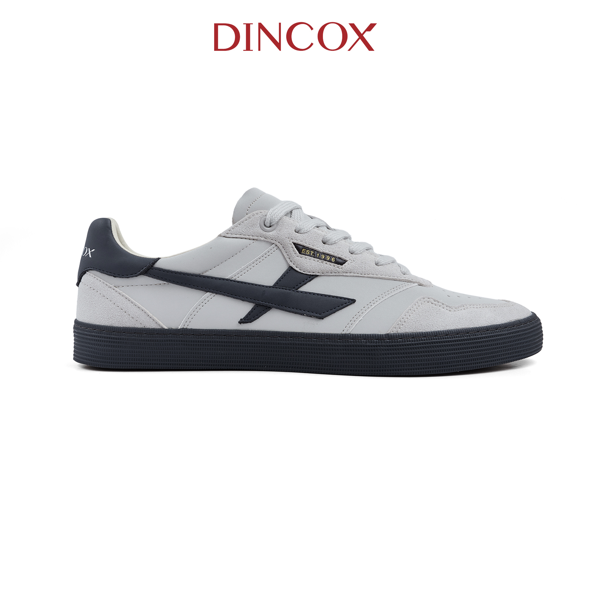 [NEW ARRIVAL] Giày Sneaker Nam Nữ DC48 SMOKE DRIFT Dincox Shoes Đế Bằng - Da phối Suede Cao Cấp
