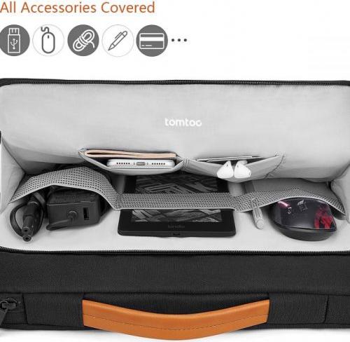 TÚI XÁCH CHỐNG SỐC TOMTOC BRIEFCASE MACBOOK PRO 16” A14-E02G XÁM