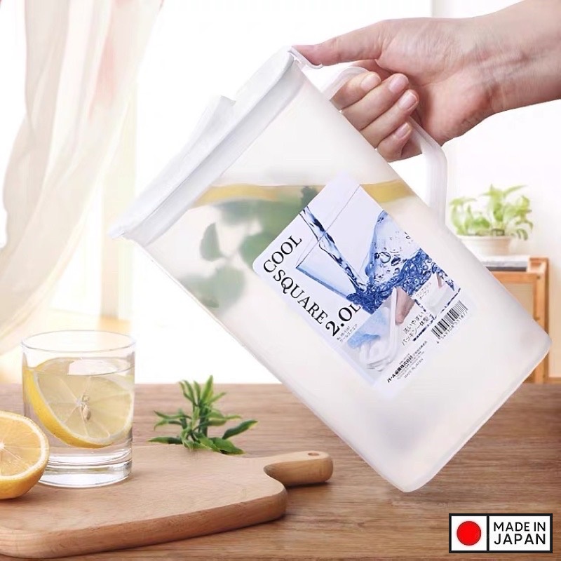 Combo 02 bình nước Cool Square 2.0L &amp; Cool Pot 2.9L - Hàng nội địa Nhật Bản #MADE IN JAPAN