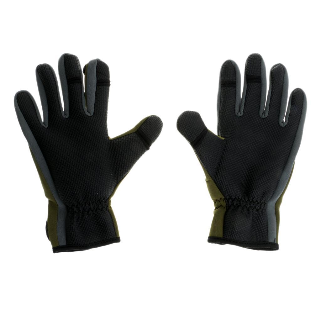 Fishing Hunting Gloves 3 Half-Finger Breathable Anti-slip Waterproof Gloves Outdoor Sun Protection Gloves