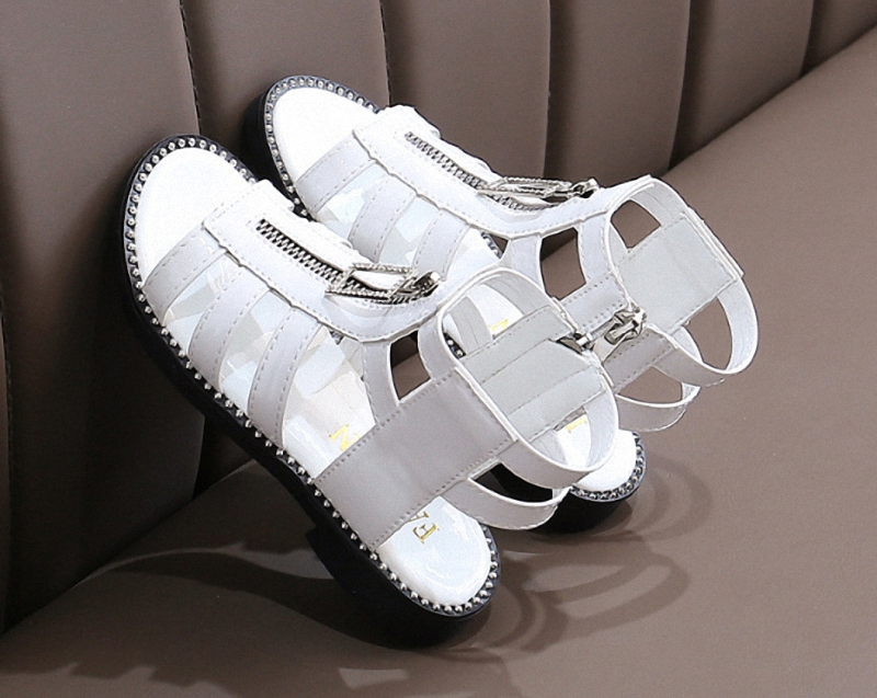 Dép sandal chiến binh bé gái 3 - 13 tuổi kết hợp khóa kéo xinh xắn - SD54