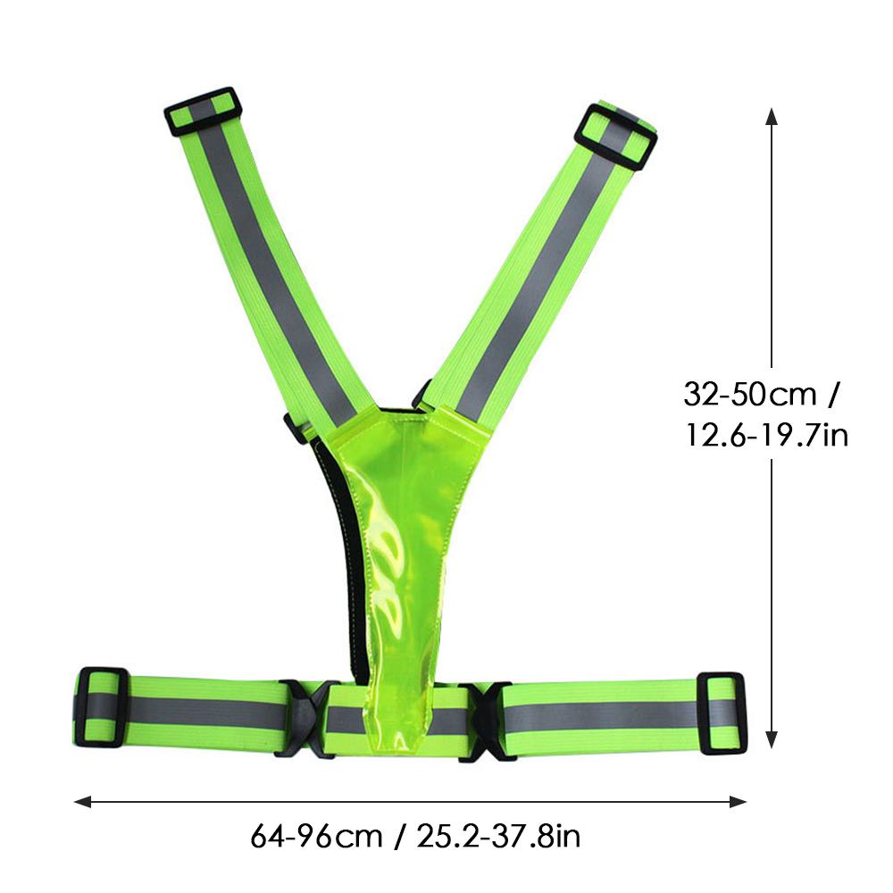 LED Reflective Vest USB Rechargeable LED Light Up Vest High Visibility Adjustable Running Vest Safety Night Running Gear