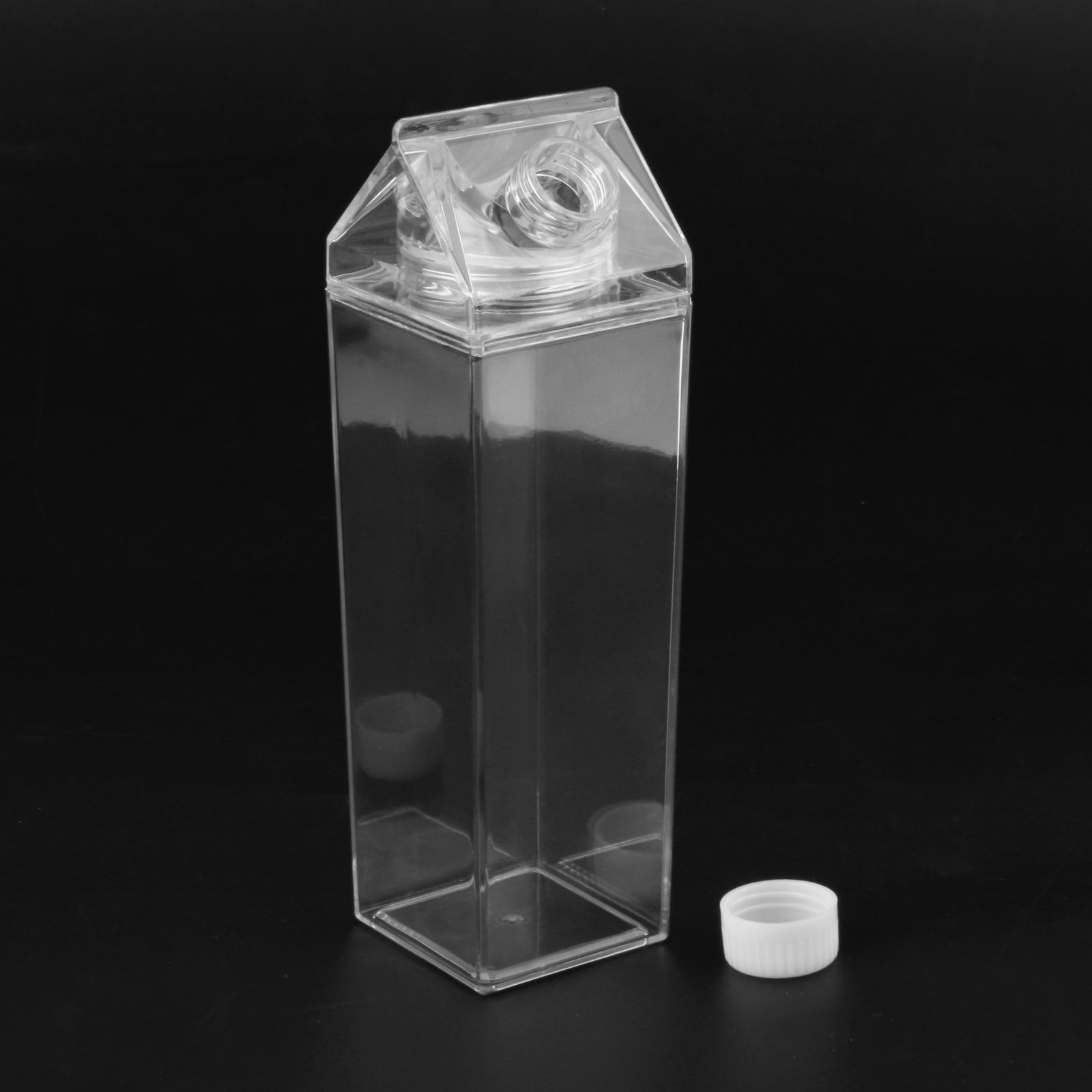 2X Milk Carton Water Bottle Portable Juice Bottle For Travel Camping Coffee
