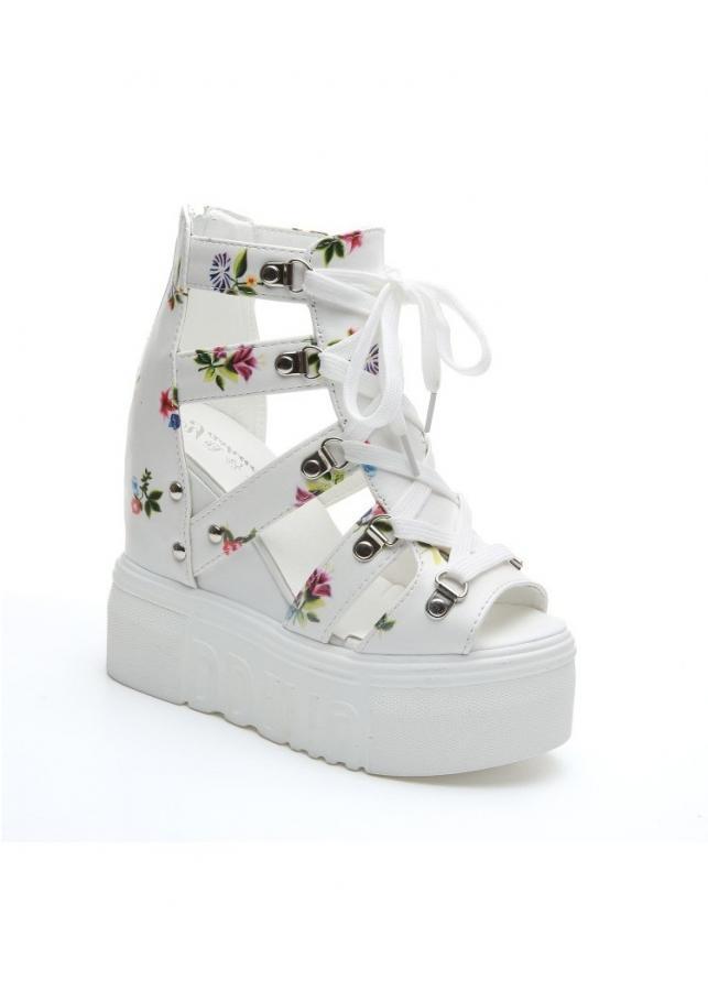 Giày Sandal đế xuồng phong cách cá tính S087T