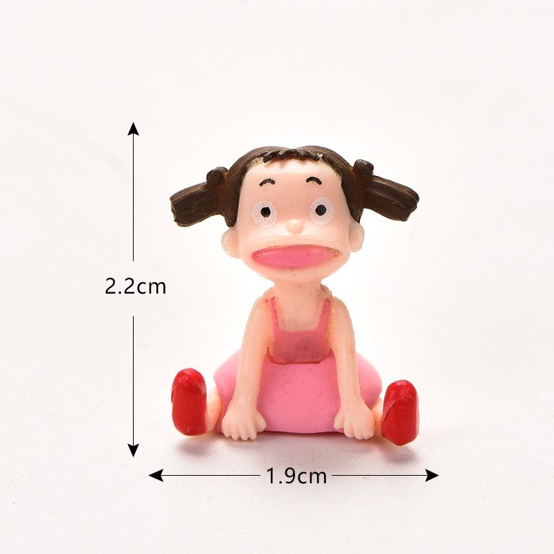 Mô hình tiểu cảnh ️ Mô hình cô gái đáng yêu trang trí bàn làm việc tiểu cảnh, sân vườn, sen đá