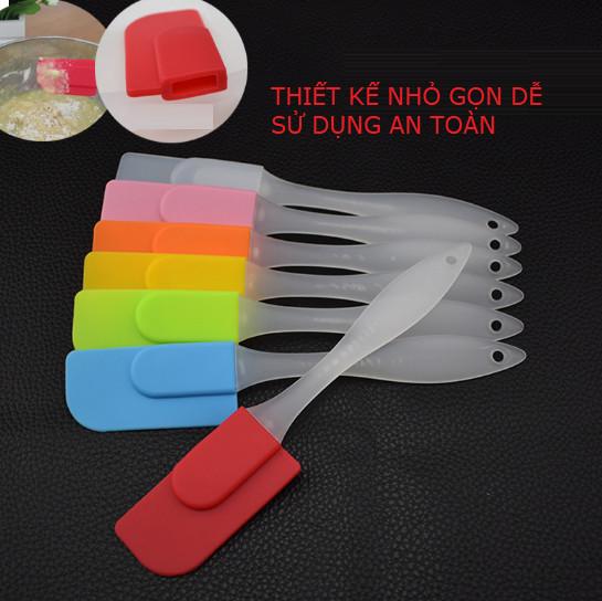 Muỗng Phết Kem Silion, Cây Vét Bột Silicon, Dụng Cụ Trộn Bột, Cây Quét Bột Dẻo An Toàn - Trong - Gd372-Quetkem-Trong - Loại Tốt