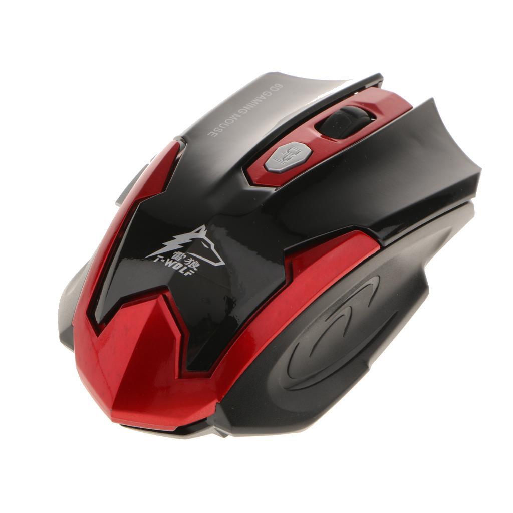 2.4G Wireless Mouse Optical Mice Adjustable DPI 6 Keys for Laptop PC