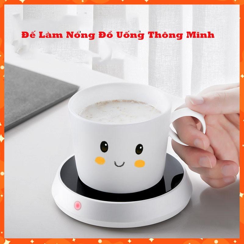 Đế Làm Nóng Đồ Uống Đa Năng Dùng Ở Văn Phòng, Phòng Khách - Hâm Nóng Sữa Cho Trẻ, Hâm Nóng Trà, Cà Phê