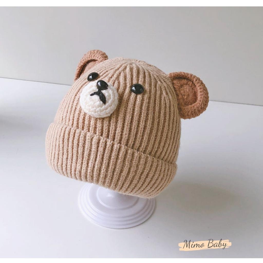 Mũ nón len beanie cho bé đan hình con vật dễ thương ML203 Mimo Baby