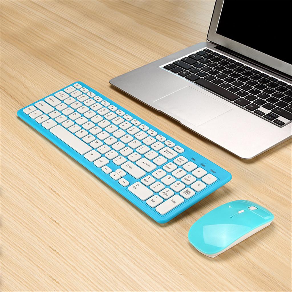 2.4G Whisper-Quiet Wireless Keyboard and Mouse Combo for PC Black