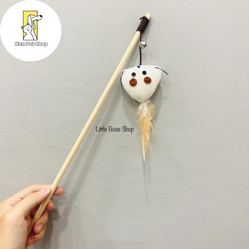 Cần câu mèo bằng gỗ