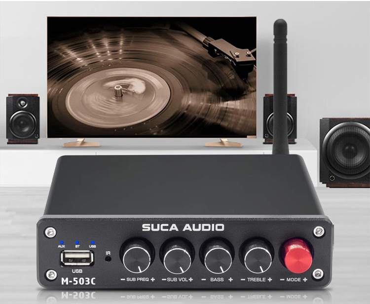 Amply Suca audio M-503C 50W×2+100W Bluetooth 5.0 - Hỗ Trợ USB+ Bluetooth - Hàng Chính Hãng