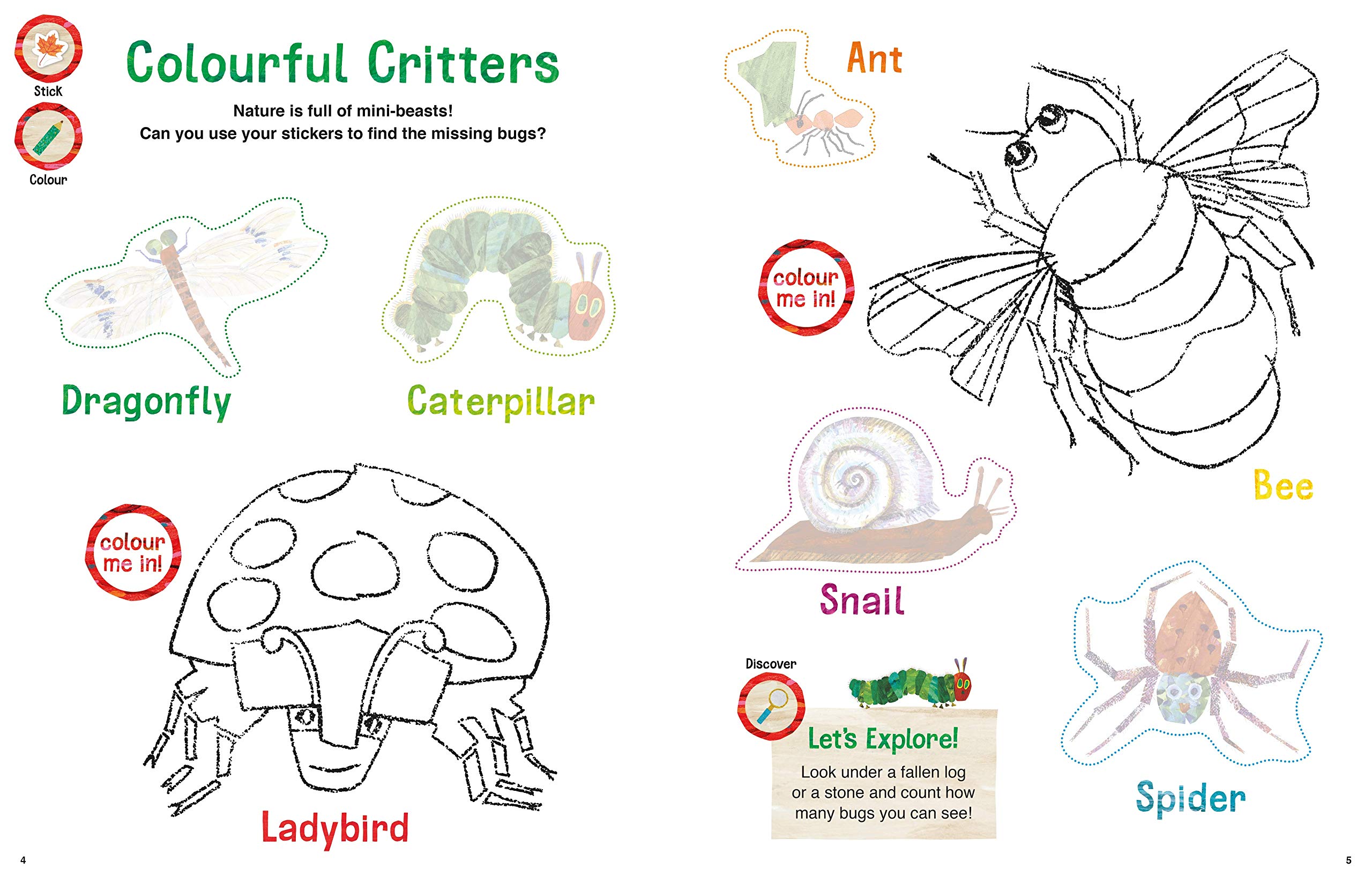 The Very Hungry Caterpillar’s Nature Sticker and Colouring Book