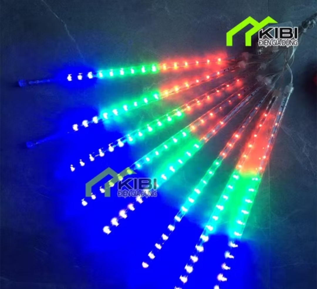 BỘ 8 ỐNG ĐÈN LED TRANG TRÍ SÁNG HIỆU ỨNG MÀU SẮC SAO BĂNG CỰC ĐẸP