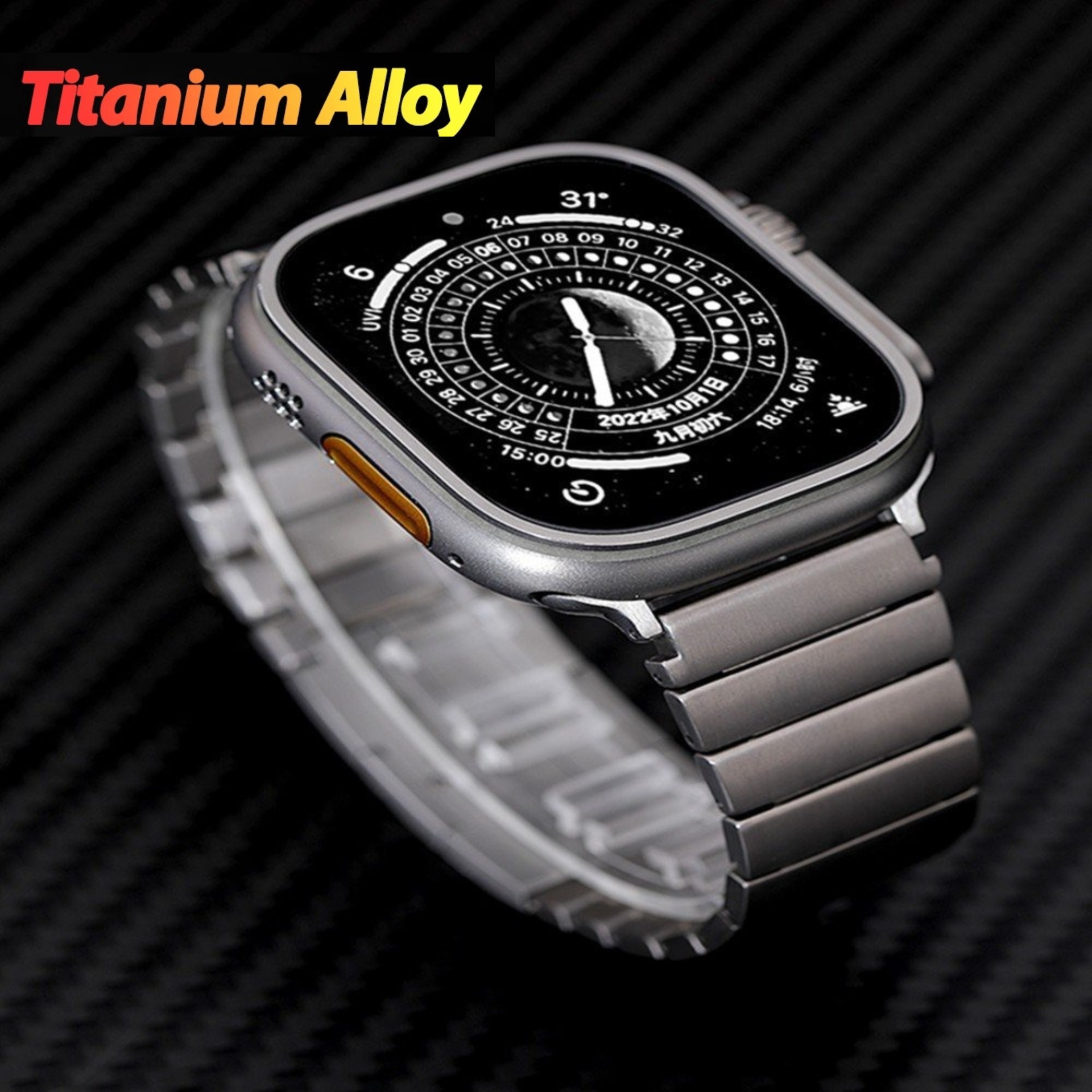 Dây Đeo Thay Thế Titanium Dành Cho Apple Watch Ultra / Apple Watch Series 1-8/SE/SE 2022, Kai.N Ultra Titanium Metal - Hàng Chính Hãng