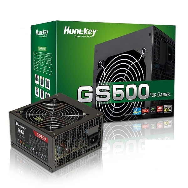 Nguồn máy tính Huntkey 500W GAMER STAR 500 - GS500 80Plus-Hàng Chính Hãng