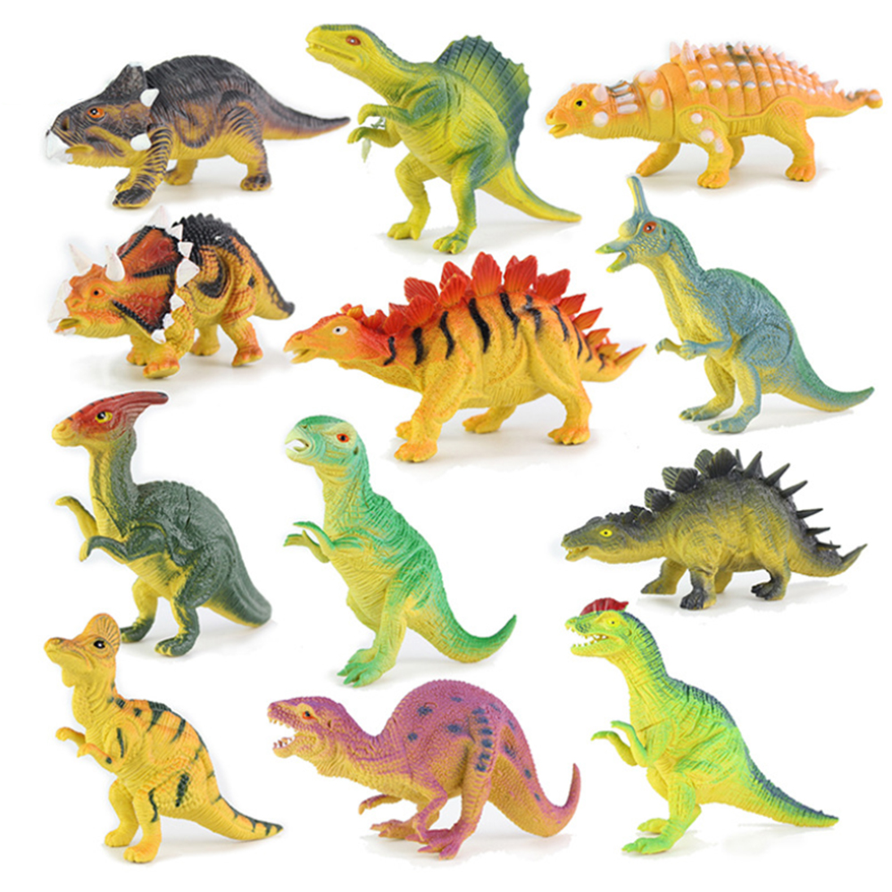 Mô hình khủng long New4all Dinosaurs Discovery 12 con nhựa PVC an toàn cho bé trên 3 tuổi 