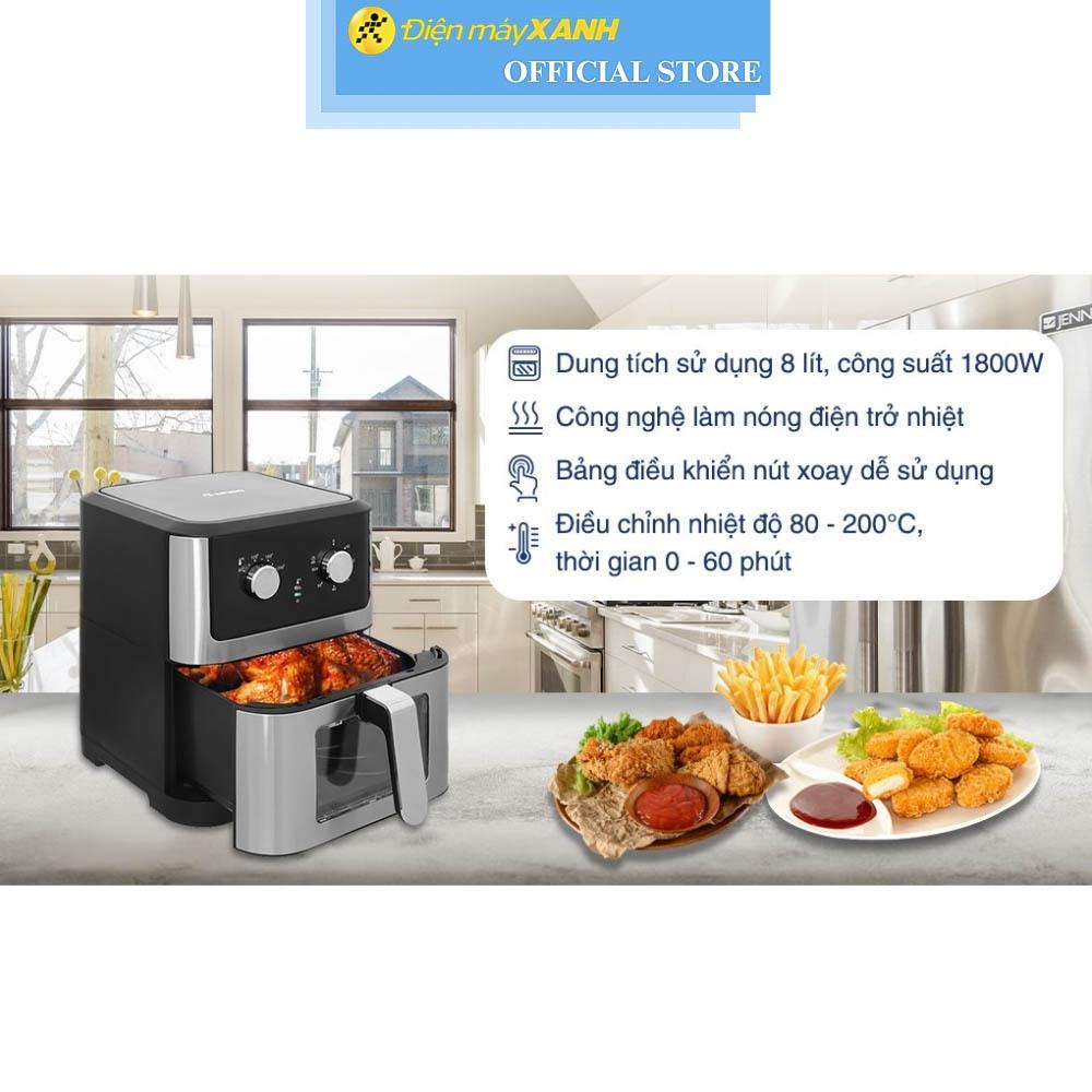 Nồi chiên không dầu Rapido RAF-8.0M 8 lít - Hàng Chính Hãng