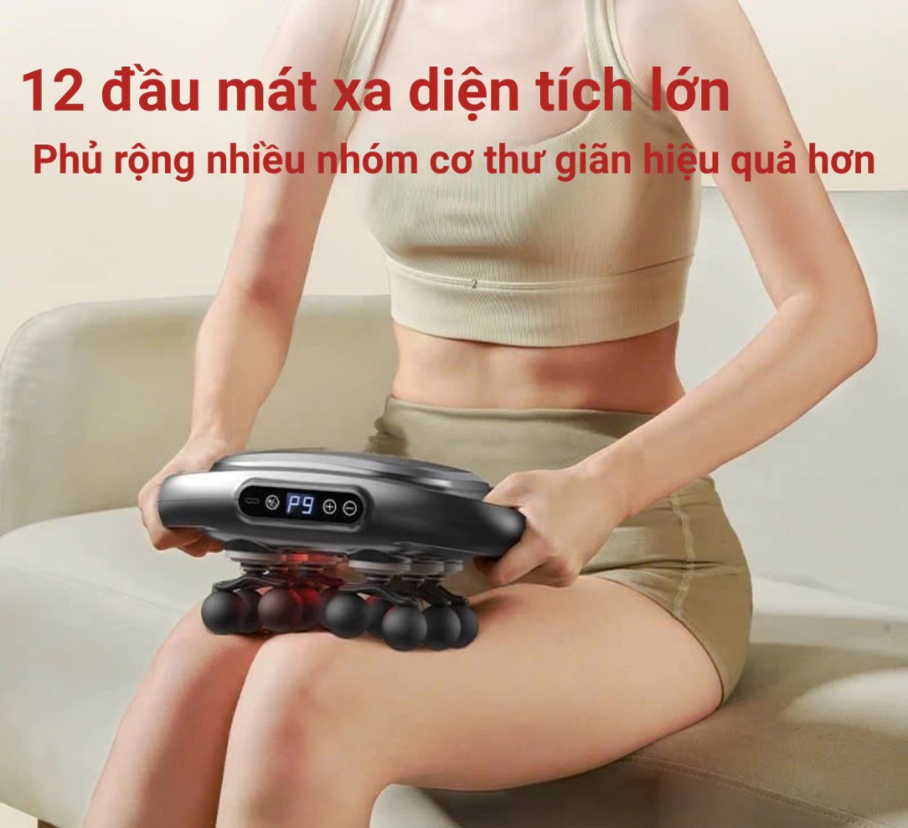 [Tặng củ sạc + cáp sạc] Máy Massage Toàn Thân Cầm Tay , Máy Mát Xa Đấm Lưng, Chân, Tay, Vai, Cổ 12 Đầu, 16 Đầu, 20 Đầu, 22 Đầu GDV - Hàng Chính Hãng