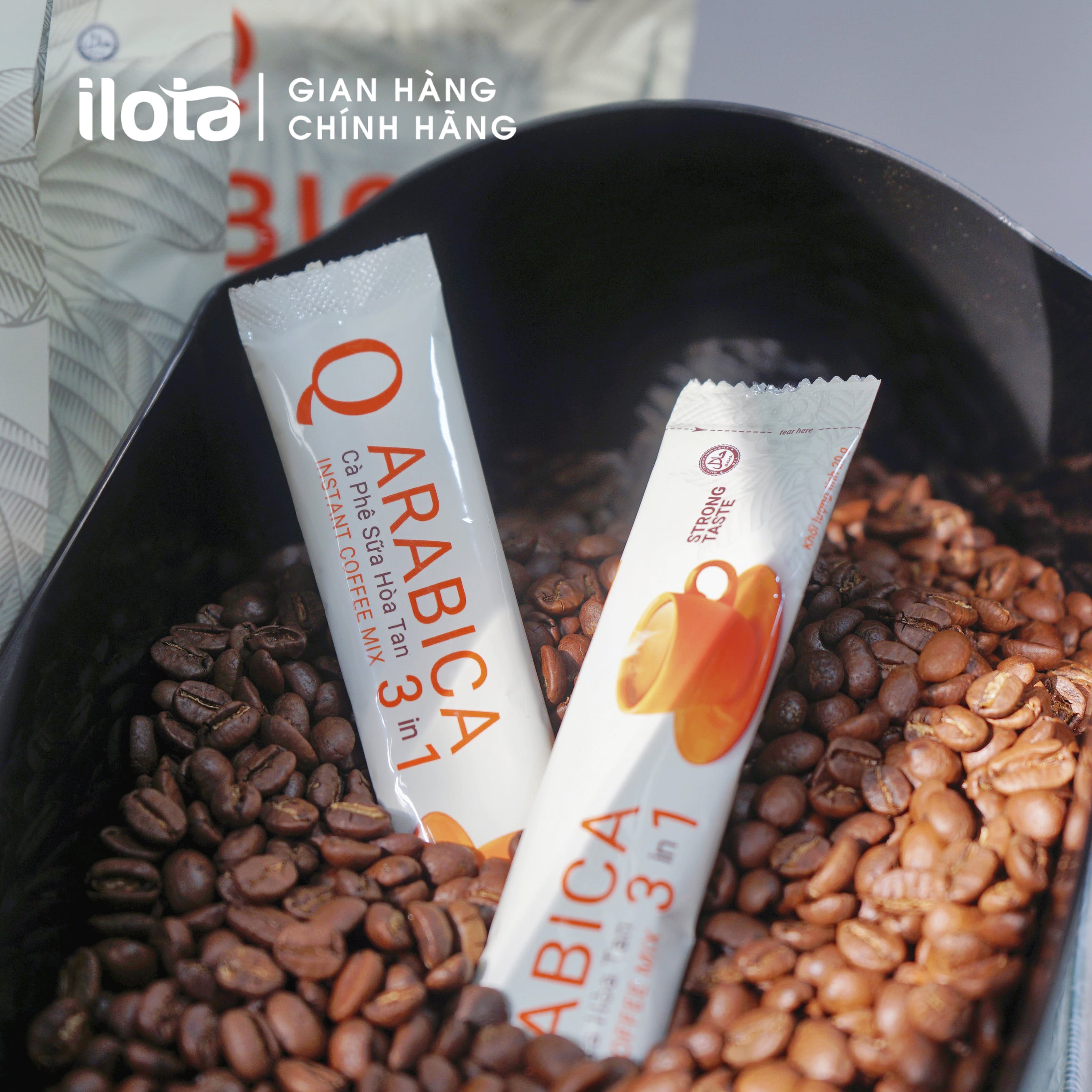 Cà phê Hòa tan 3in1 Arabica cafe sữa uống liền  ca phe Trần Quang Việt Nam Coffee