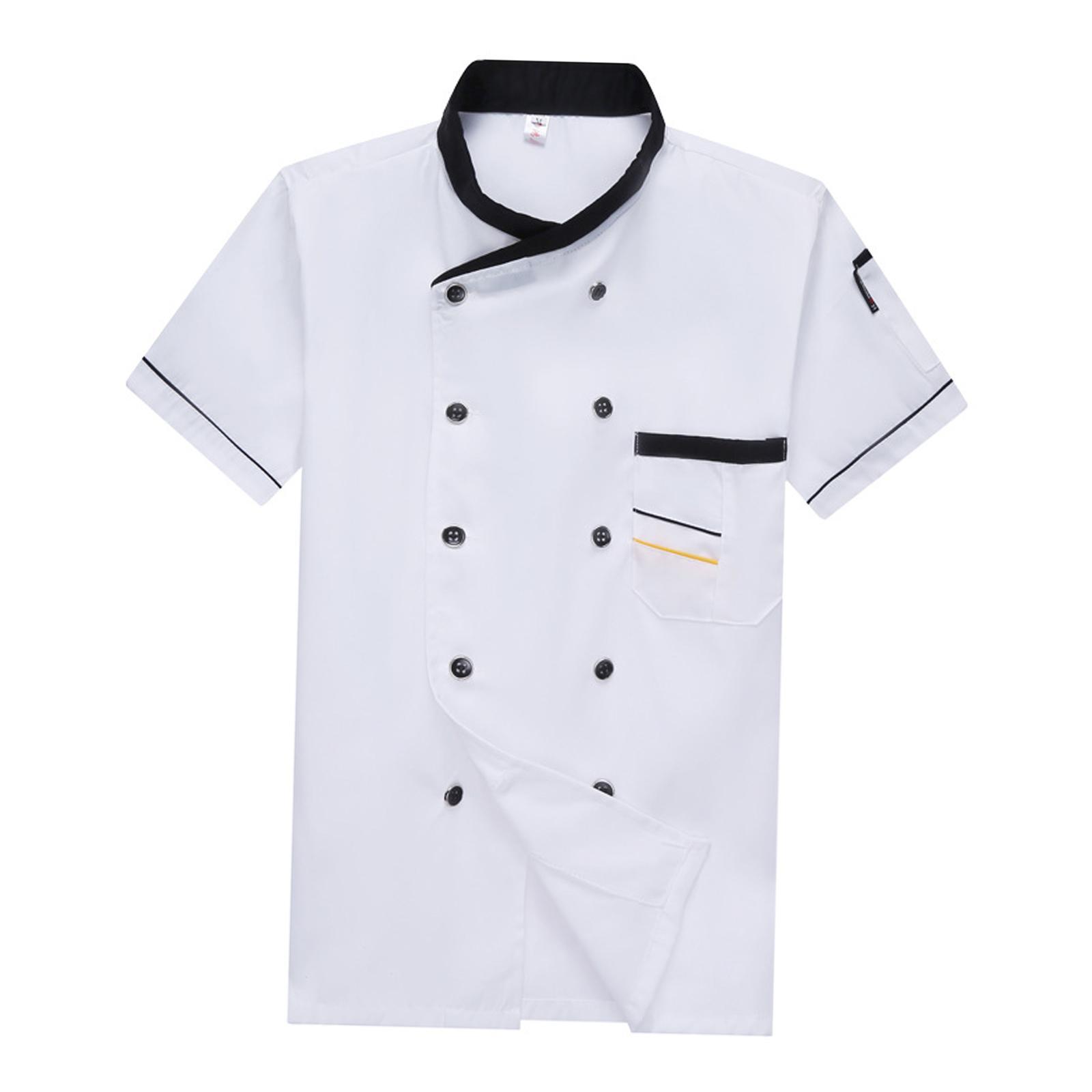 Jacket Shirt Coat Men Women Clothes Work Wear for Cafe Cooking M