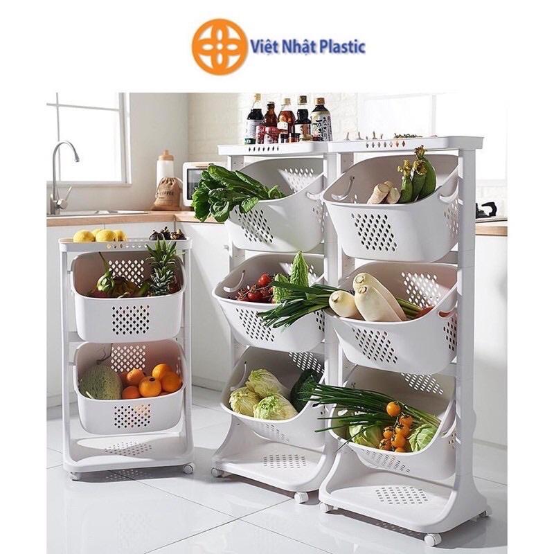 Kệ plastic 3 tầng đựng đồ đa năng