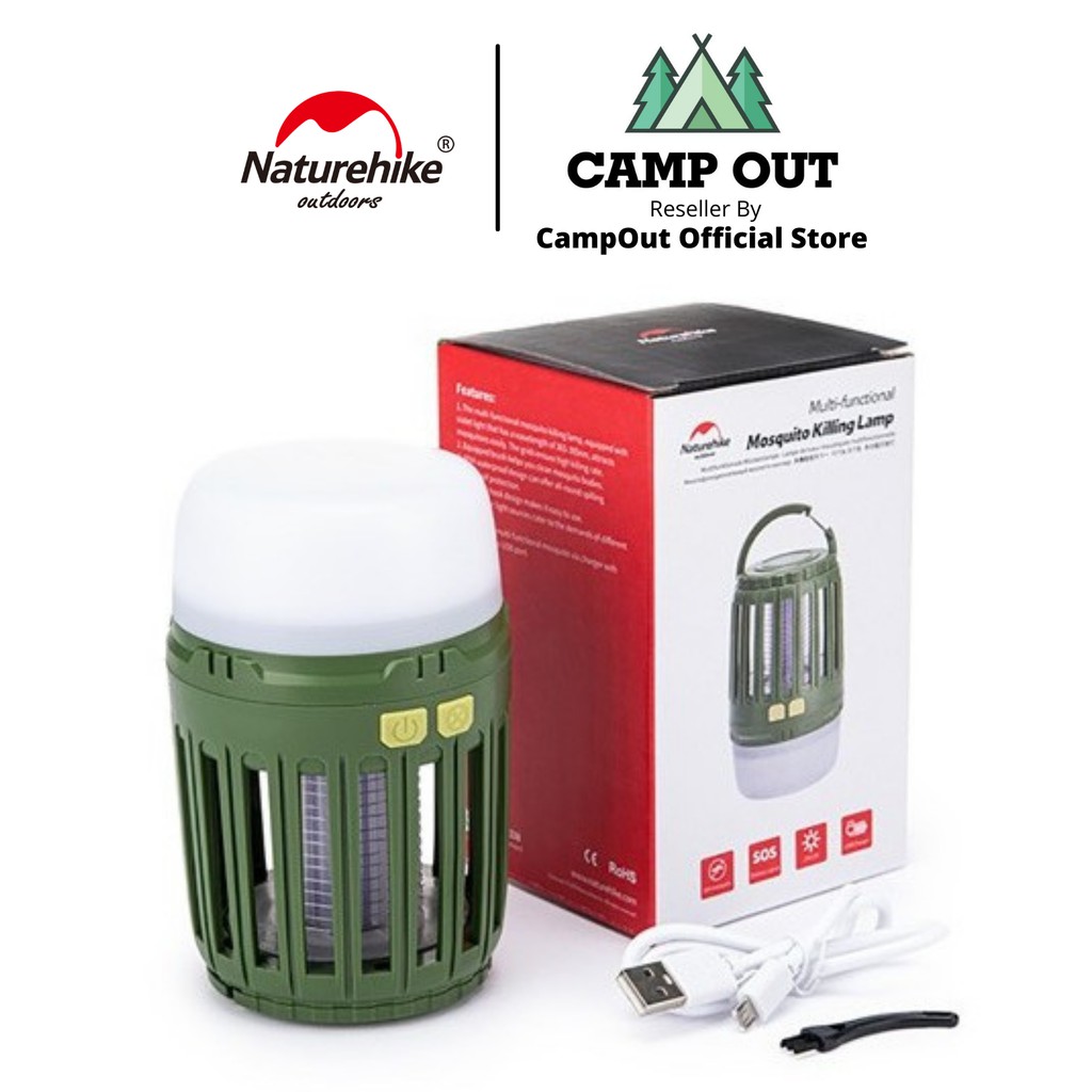 Đồ cắm trại Đèn đuổi muỗi Naturehike NH20ZM003 gọn nhẹ có móc treo tiện lợi 3 chế độ sáng A112