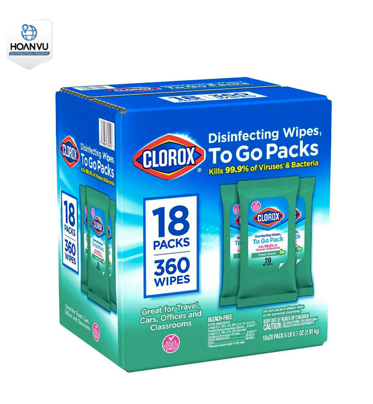 Khăn Khử Trùng Clorox Disinfecting Wipes Fresh