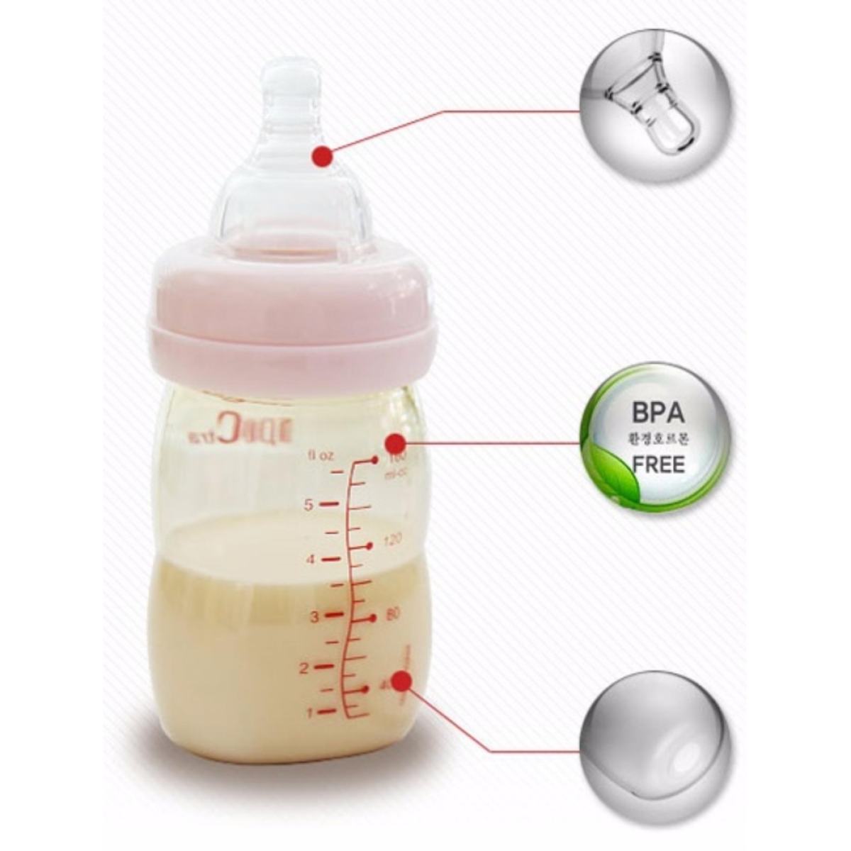 Bình sữa PP cổ rộng Spectra 160 ml (01 bình/hộp, nhựa PP)