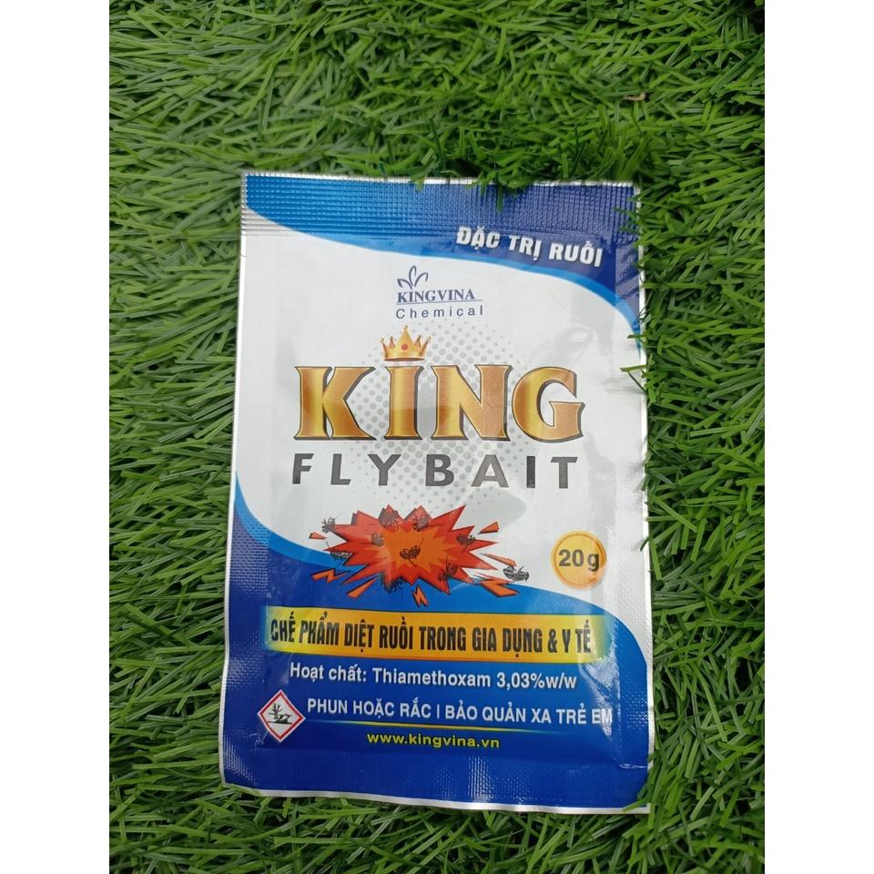 Thuốc bột phun hoặc rắc diệt ruồi King Fly Bait 20gr