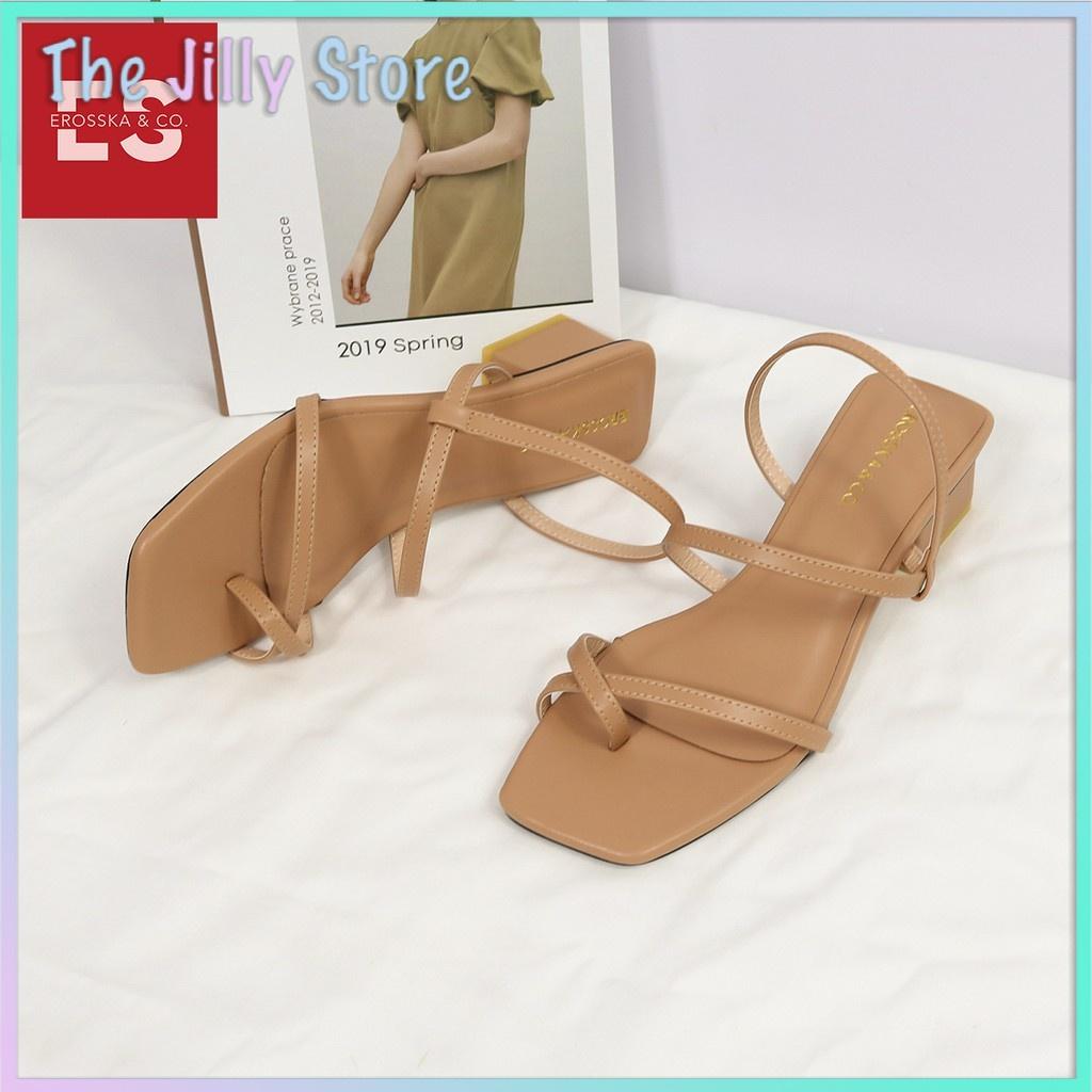 Sandal nữ xỏ ngón dây mảnh thời trang cao 5cm EB024 có 3 màu lựa chọn