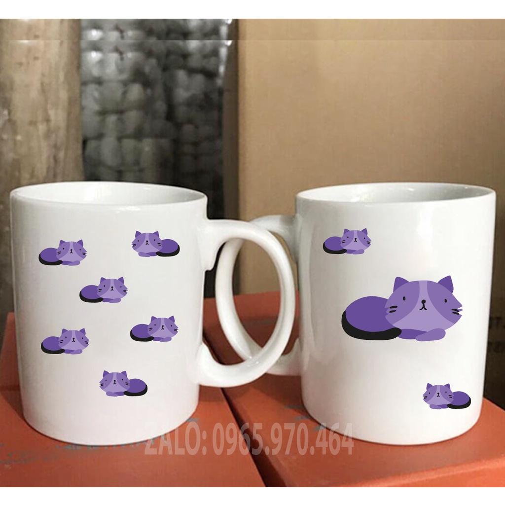 Ly Sứ Có Quai Họa Tiết Con MÈO Siêu Dễ Thương - In hình lên ly sứ, cốc theo yêu cầu của bạn - HÌNH LỚP, CÔNG TY