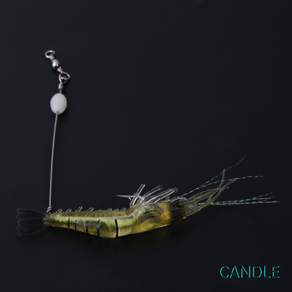 3 Mồi Tôm Giả Câu Cá Phát Sáng 6g