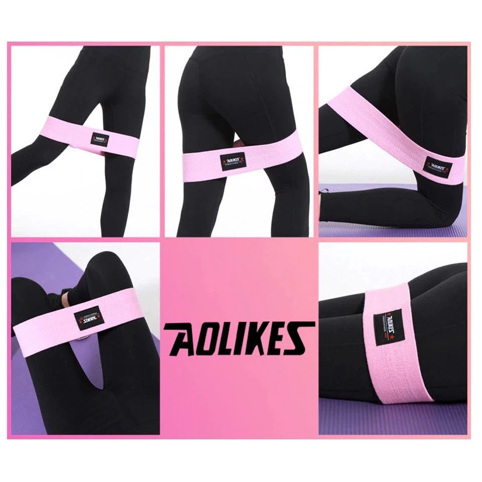 Dây đàn hồi kháng lực AOLIKES A-3603 tập cơ mông đùi chân không trơn trượt hip resistance bands