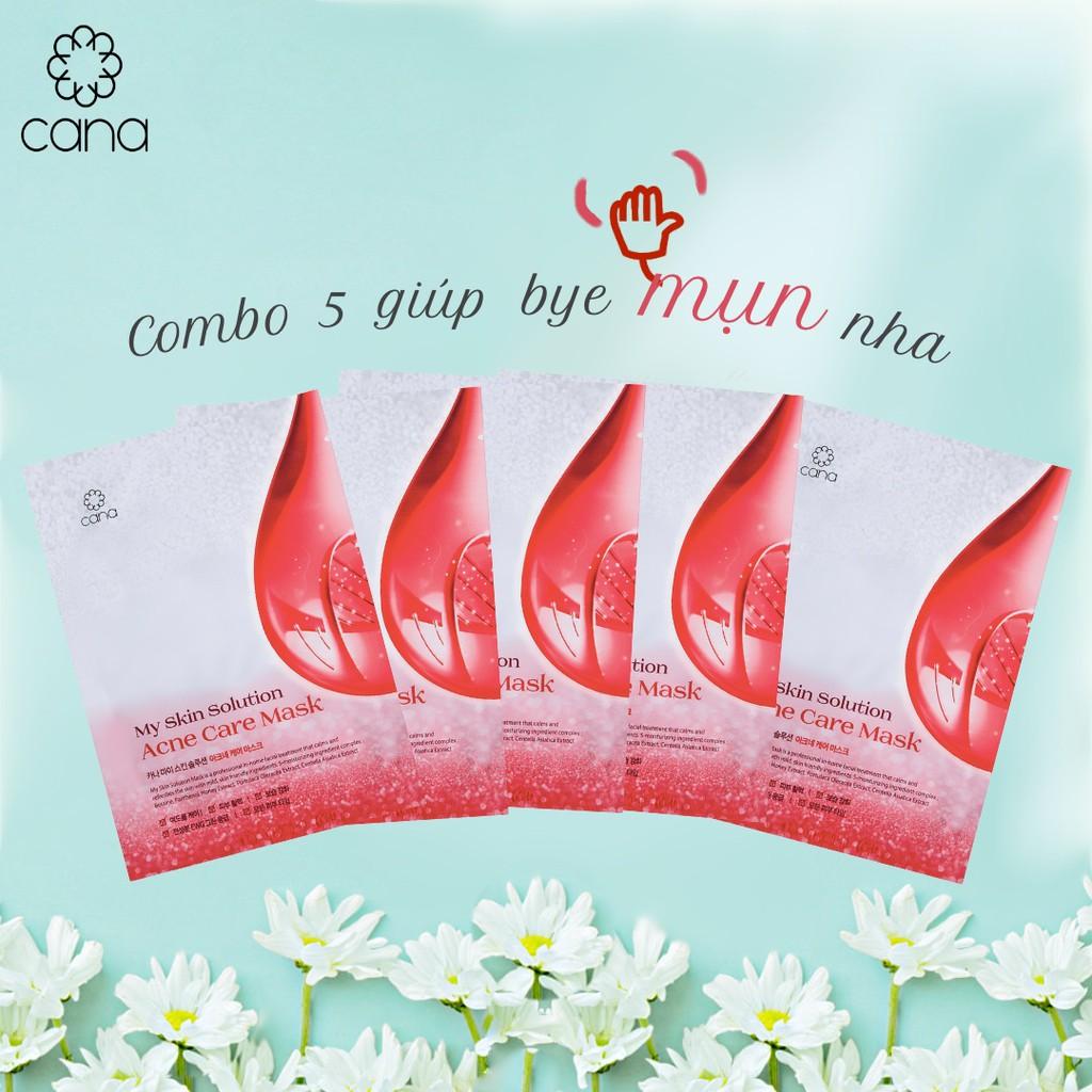 COMBO 5 mặt nạ chăm sóc da mụn _ CANA acne care