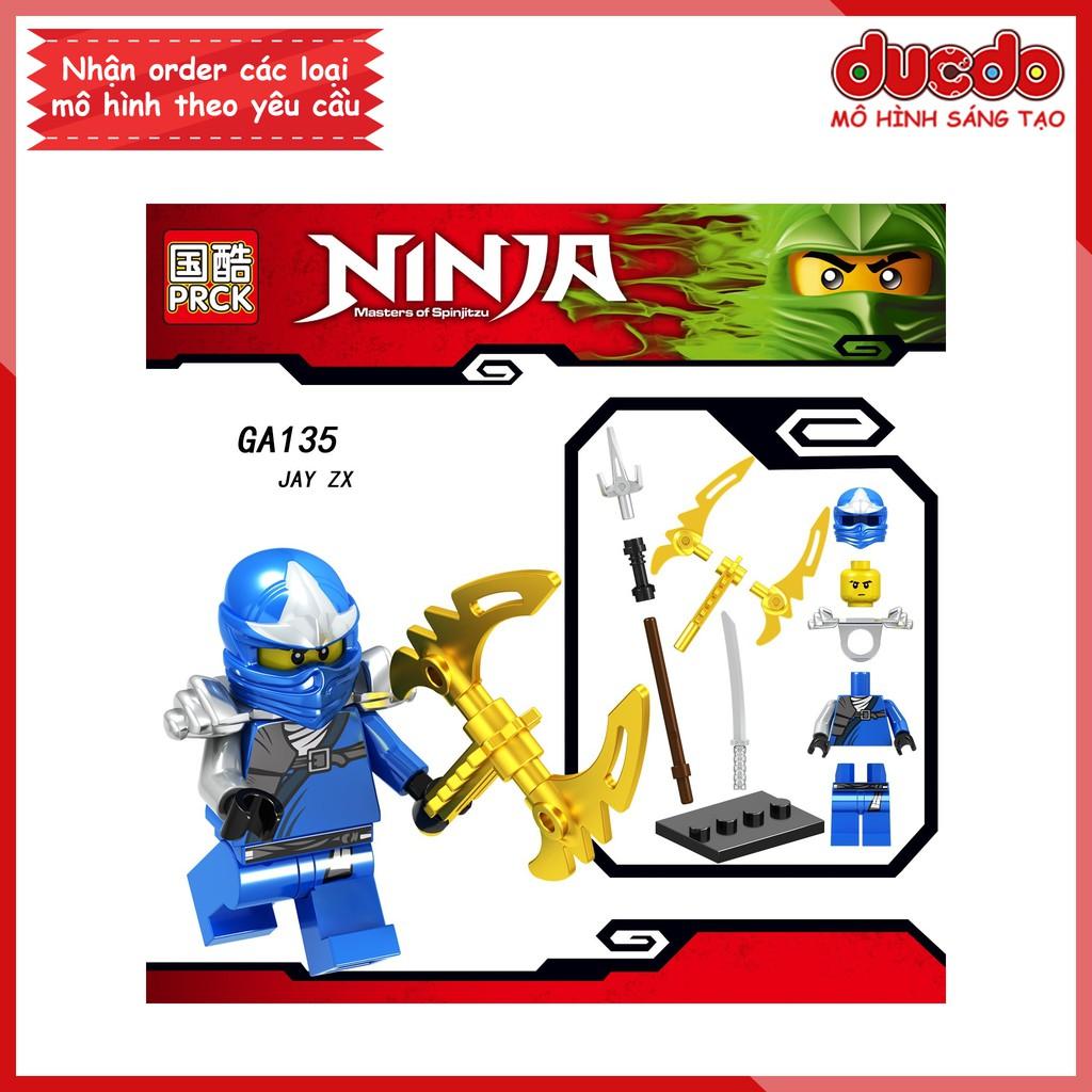 Minifigures các nhân vật Ninjago tuyệt đẹp - Đồ chơi Lắp ghép Xếp hình Mini Mô hình Ninja LeLe GA131-A136