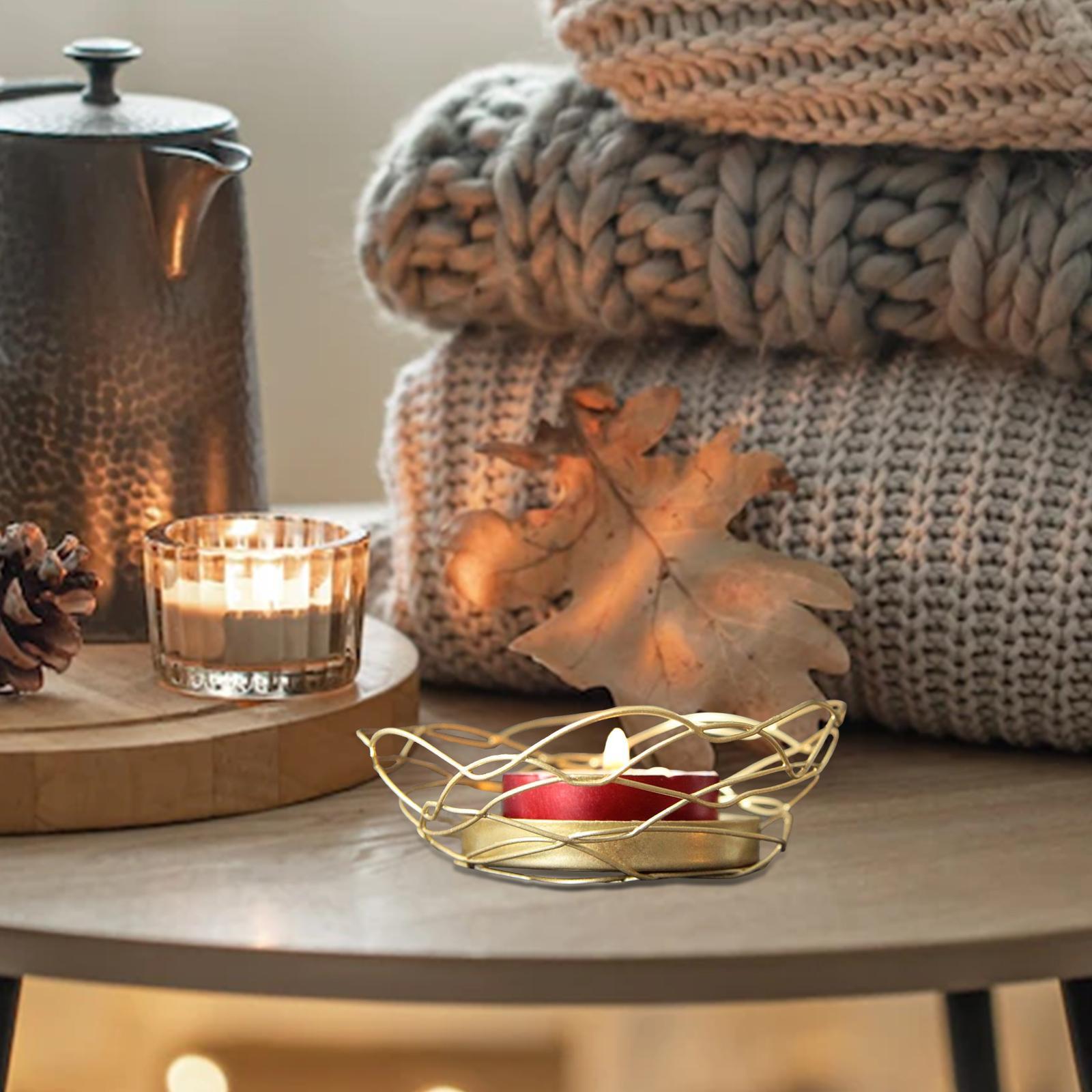 Iron Candle Holder Stand Vintage Style Candlelight Accessories Wedding