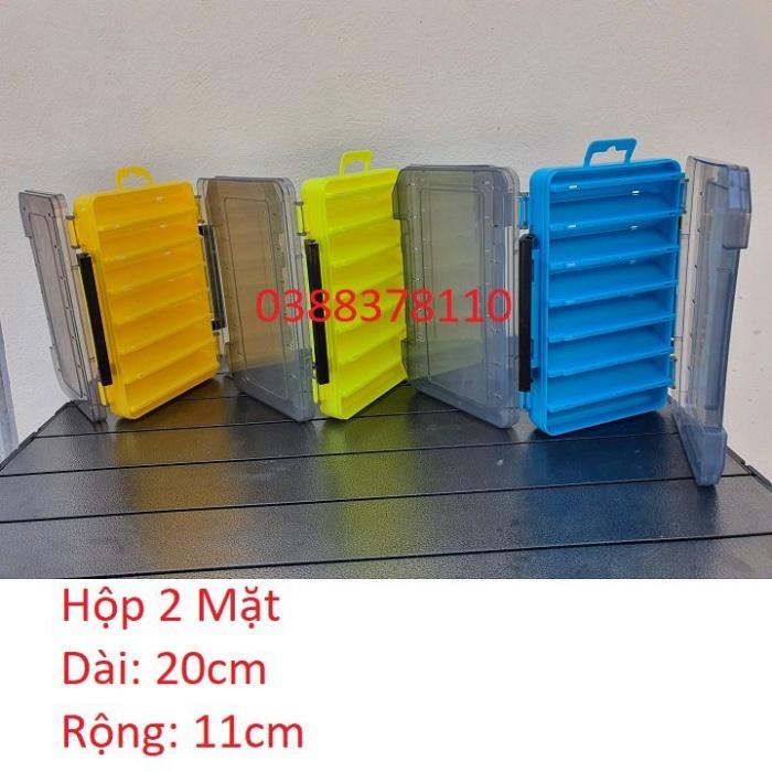 sale to Hộp Đựng Đồ ,Hộp 2 Mặt Đựng Mồi Câu Và Phụ Kiện Câu Cá ( sale xả hàng ) - xả hàng tồn