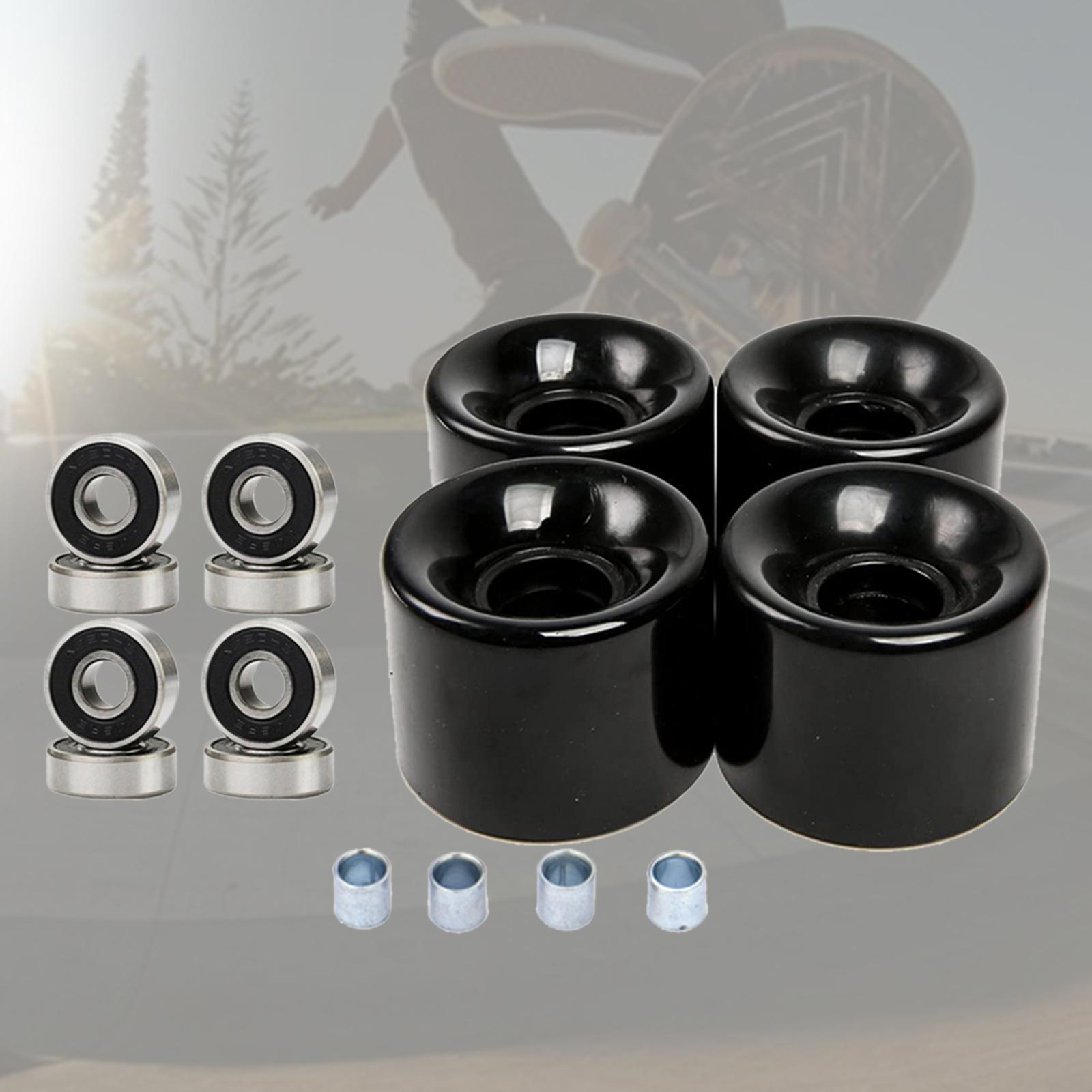 Skateboard Wheels with Bearings 60mm Wheels Set of 4