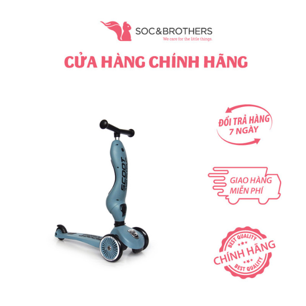 Xe scooter trẻ em Scoot and Ride Highwaykick 1 màu Steel