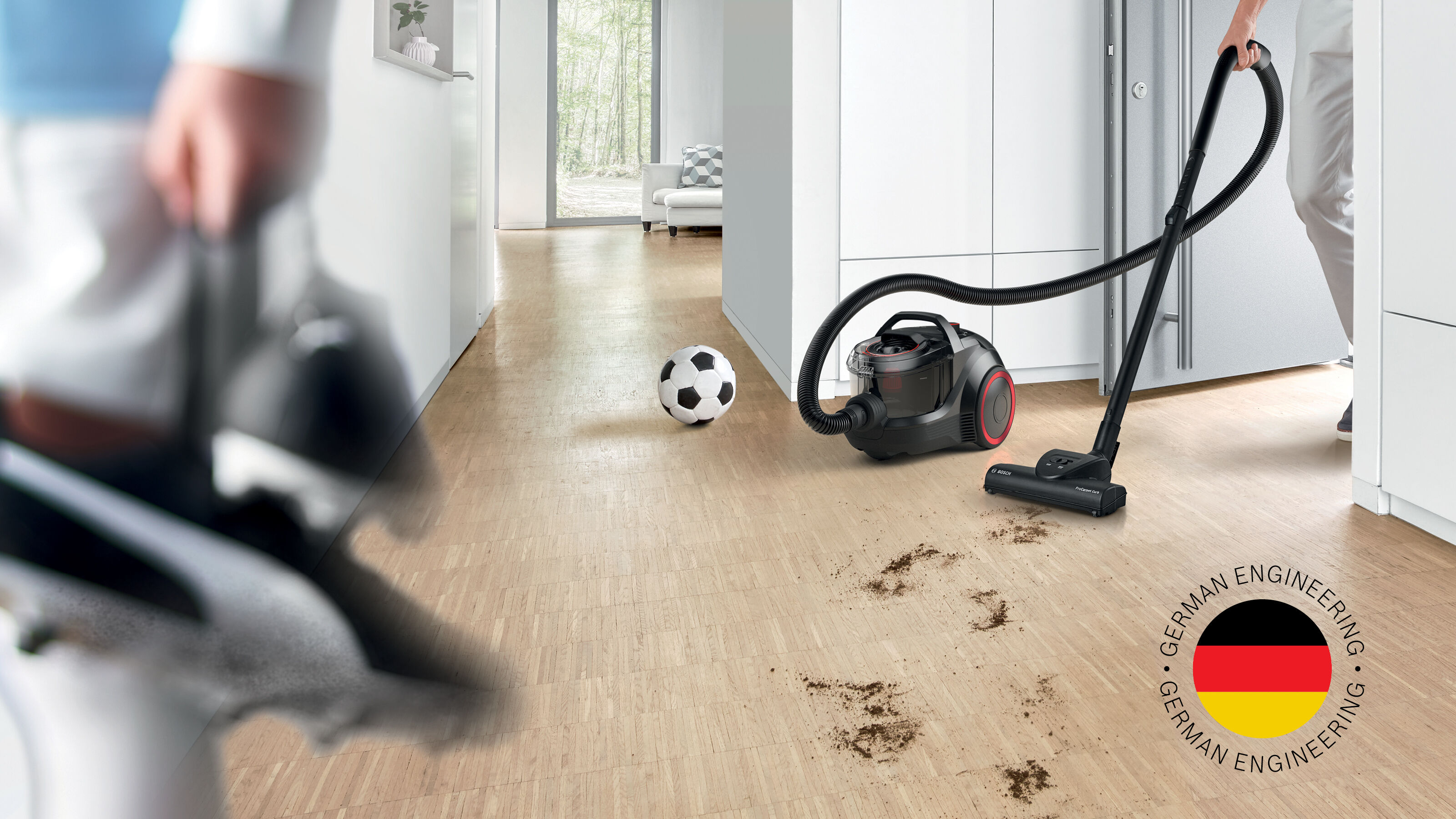 Máy hút bụi có dây Bosch BGS21WPOW - Series 4 2000W - Hàng chính hãng