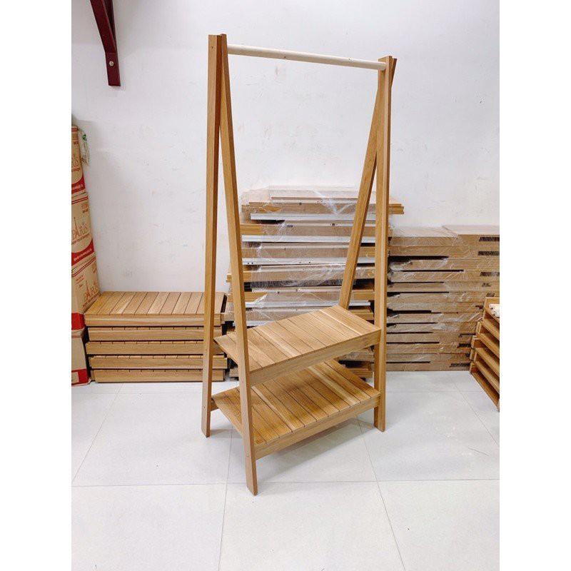 Kệ GỖ treo quần áo CHỮ A có ảnh thật