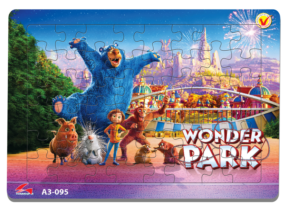 Xếp hình Tia Sáng Wonder park (48 Mảnh Ghép) - Tặng kèm câu đố mặt sau cho bé