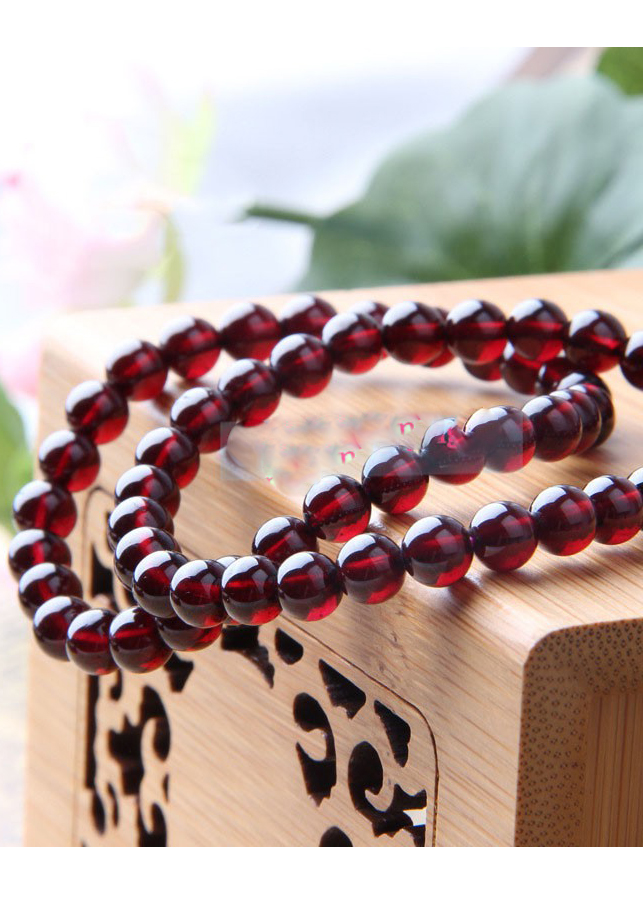 vòng tay phong thủy garnet 8mm- 10mm